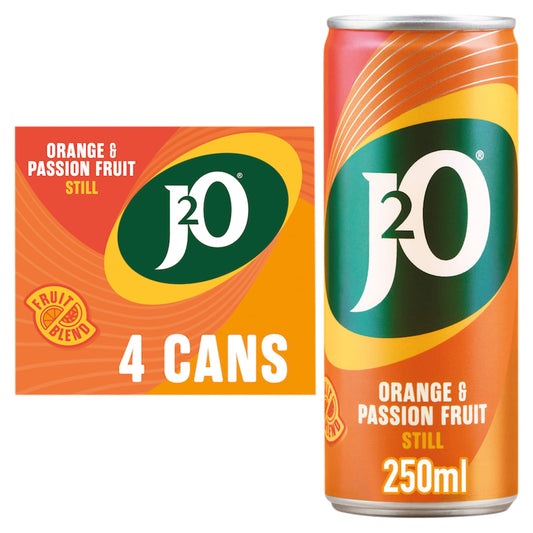 J2O Orange & Passion Fruit 4x250ml — image 1