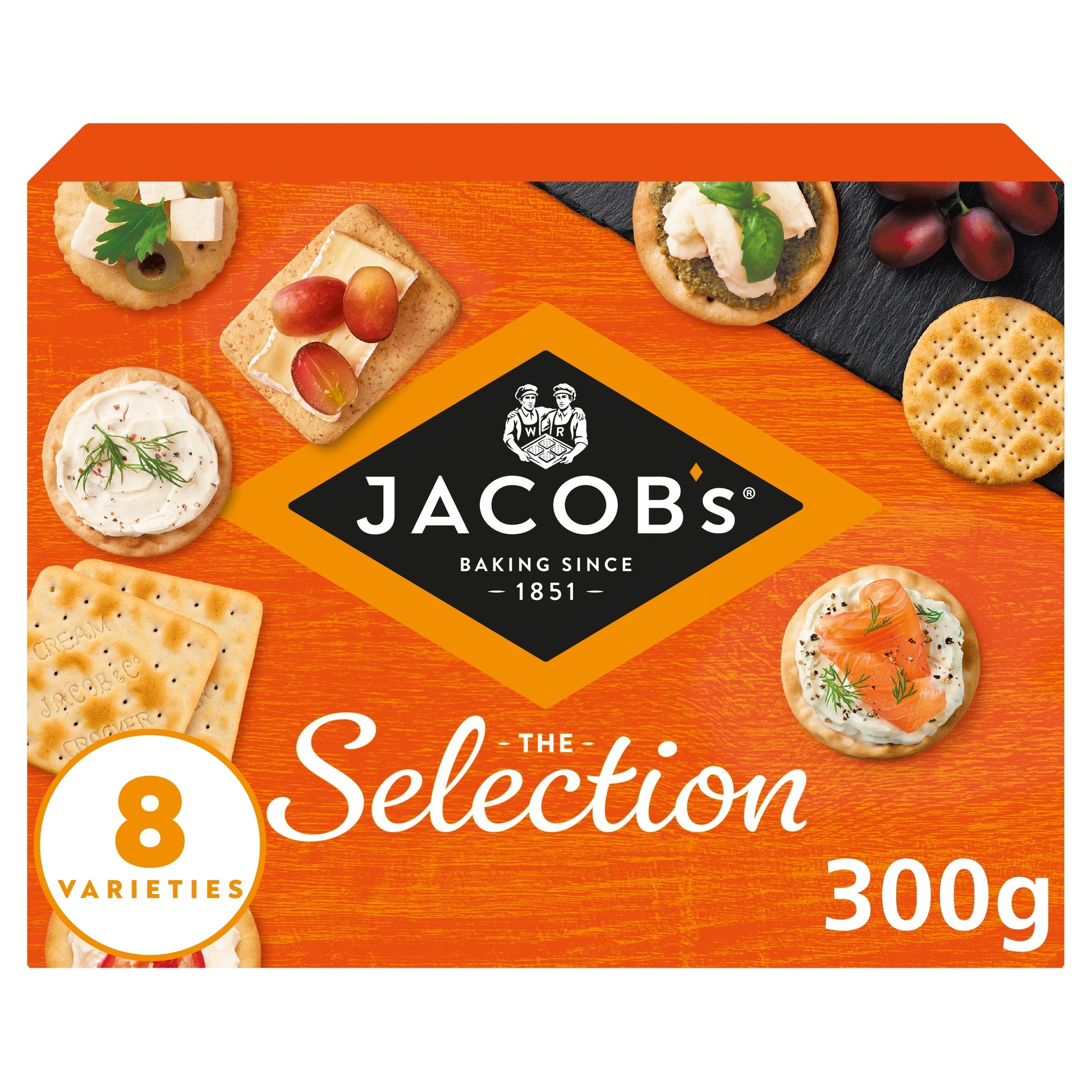 Jacob's Biscuits for Cheese 8 Variety Cracker Selection 300g — image 1