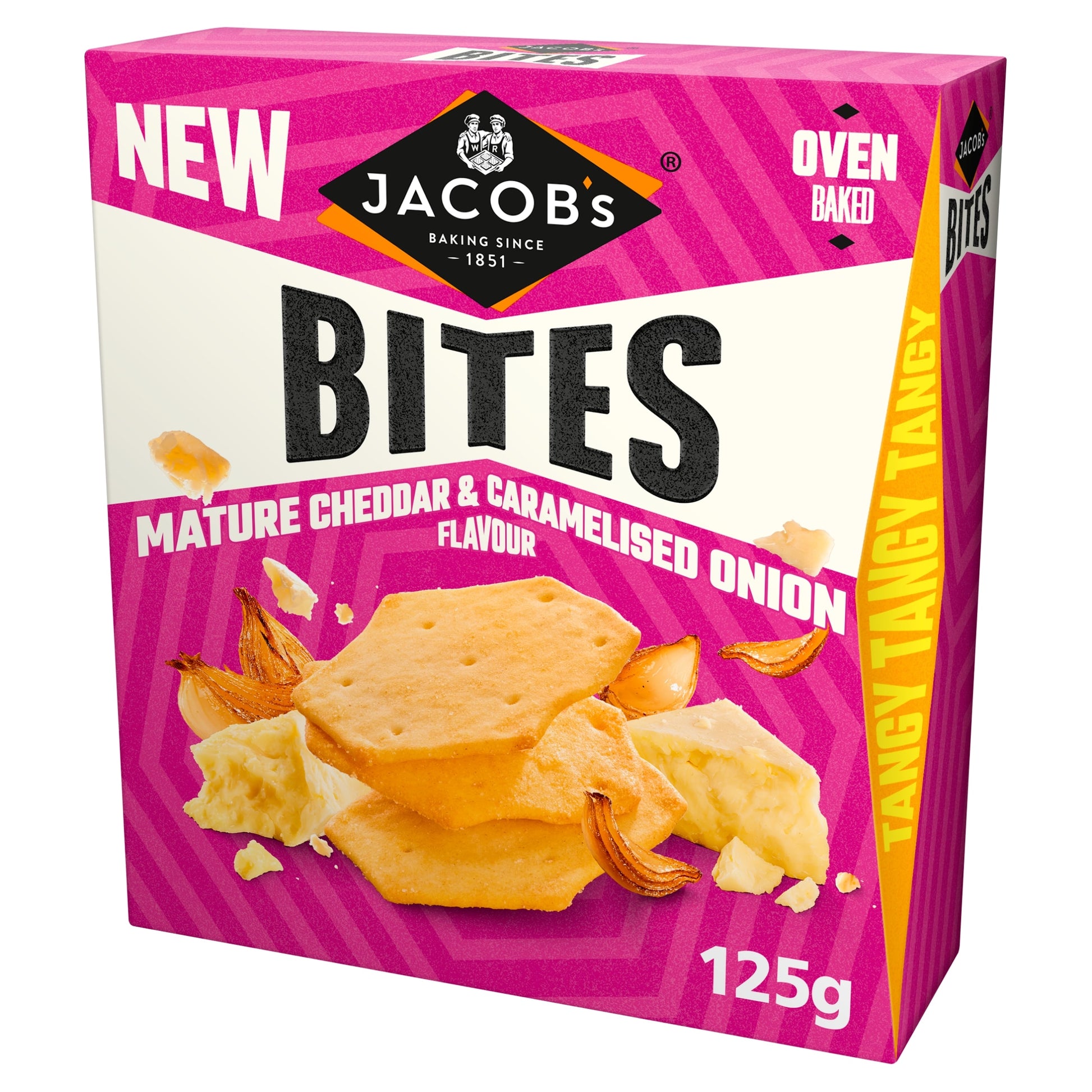 Jacob's Bites Mature Cheddar & Onion Crackers 125g — image 1