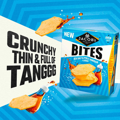 JACOB'S Bites Sea Salt &malt Vinegar 125g