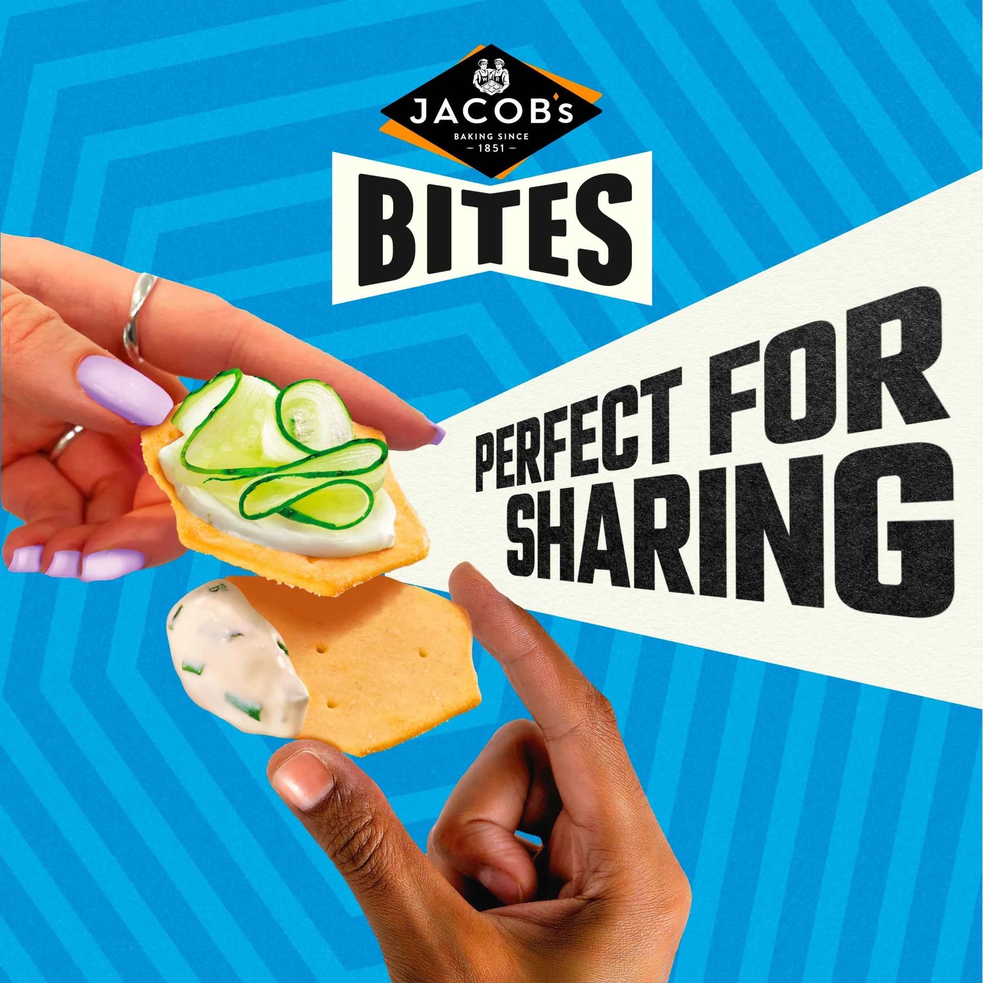 JACOB'S Bites Sea Salt &malt Vinegar 125g