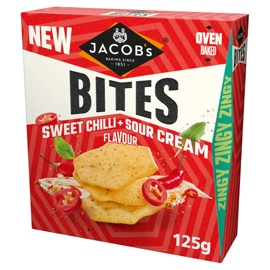 Jacob's Bites Sweet Chilli & Sour Cream Crackers 125g — image 1
