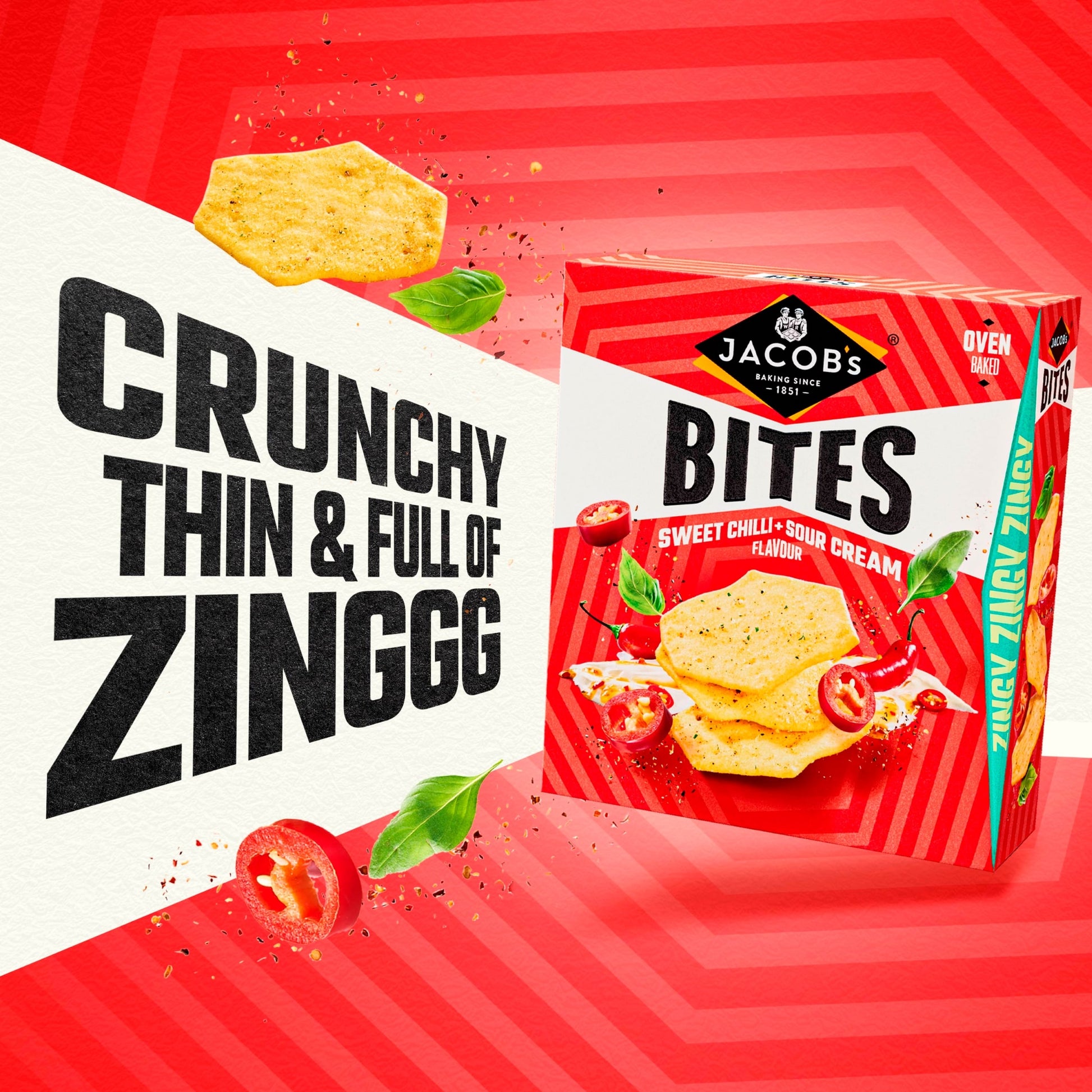 Jacob's Bites Sweet Chilli & Sour Cream Crackers 125g — image 2