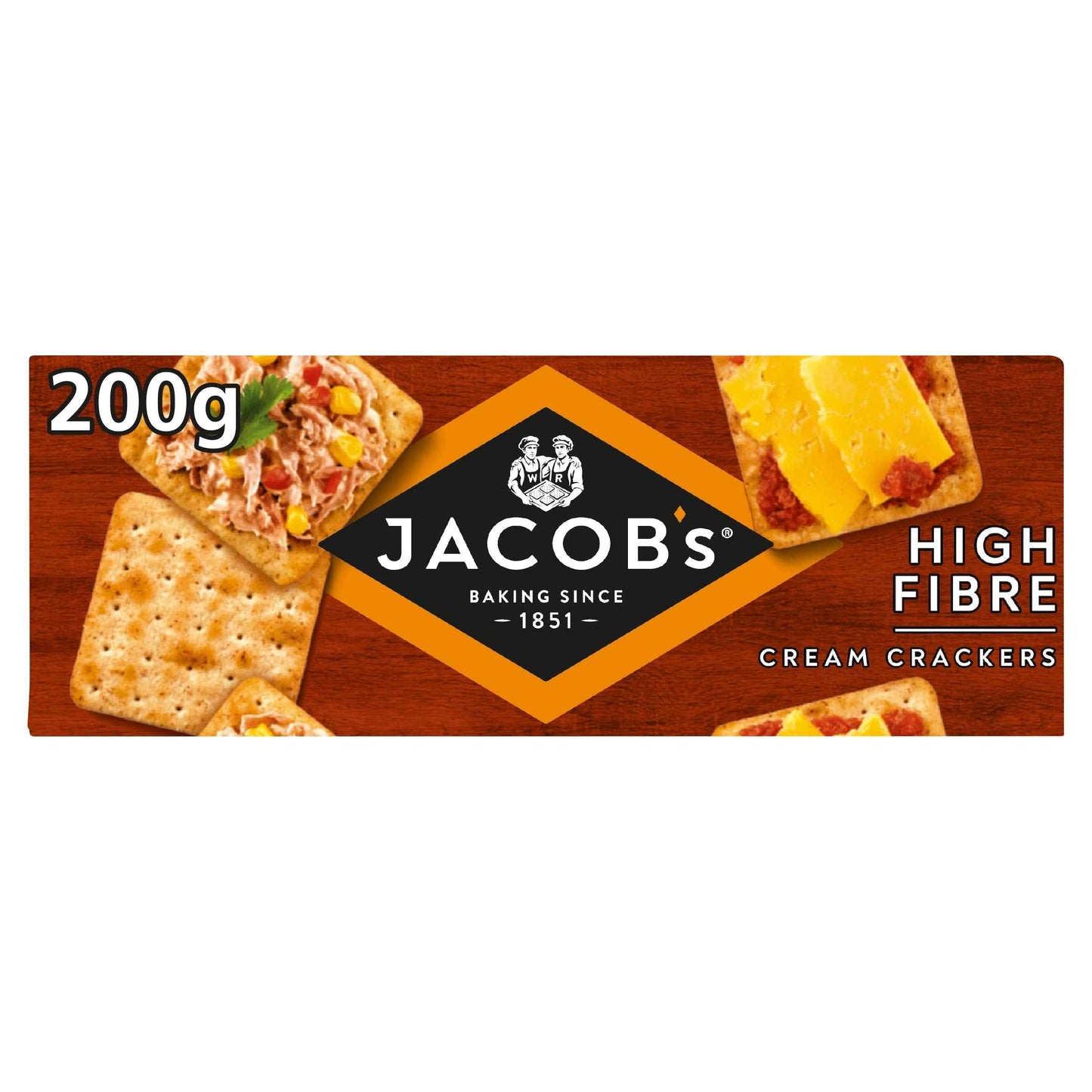 JACOB'S High Fibre Cream Crackers 200g