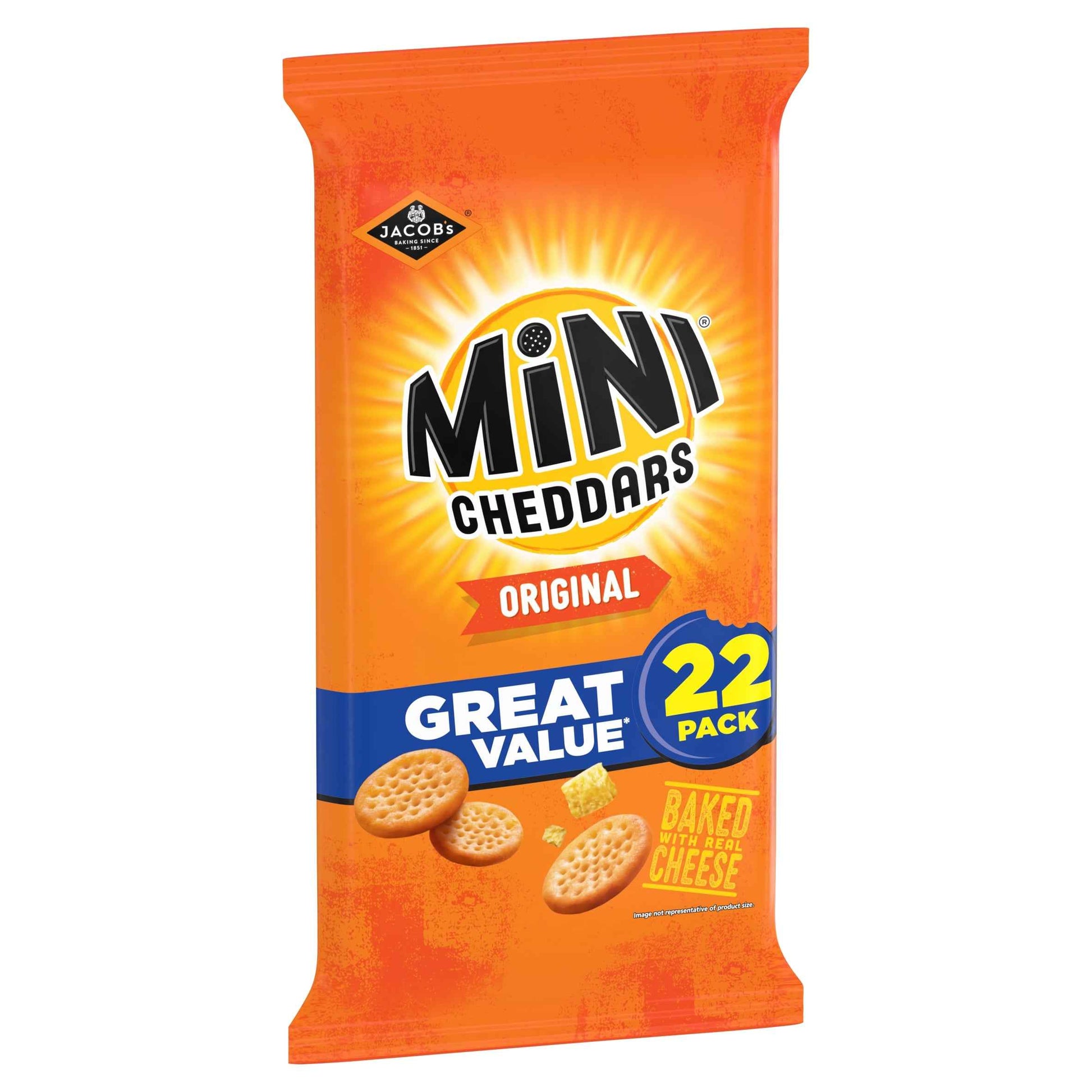 JACOB'S Mini Cheddars - Original 22 Pack 506g
