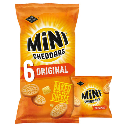 Jacob's Mini Cheddars Original Multipack Baked Snacks 6x23g — image 1