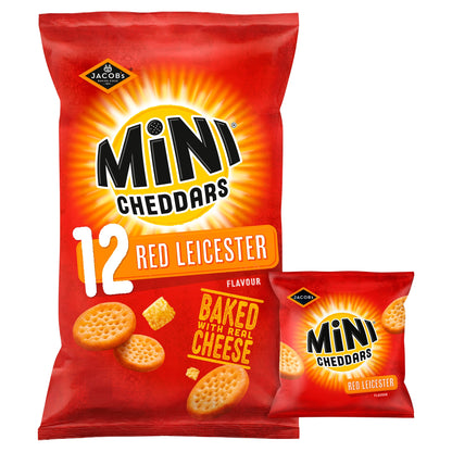 Jacob's Mini Cheddars Red Leicester Multipack Snacks 12x23g — image 2