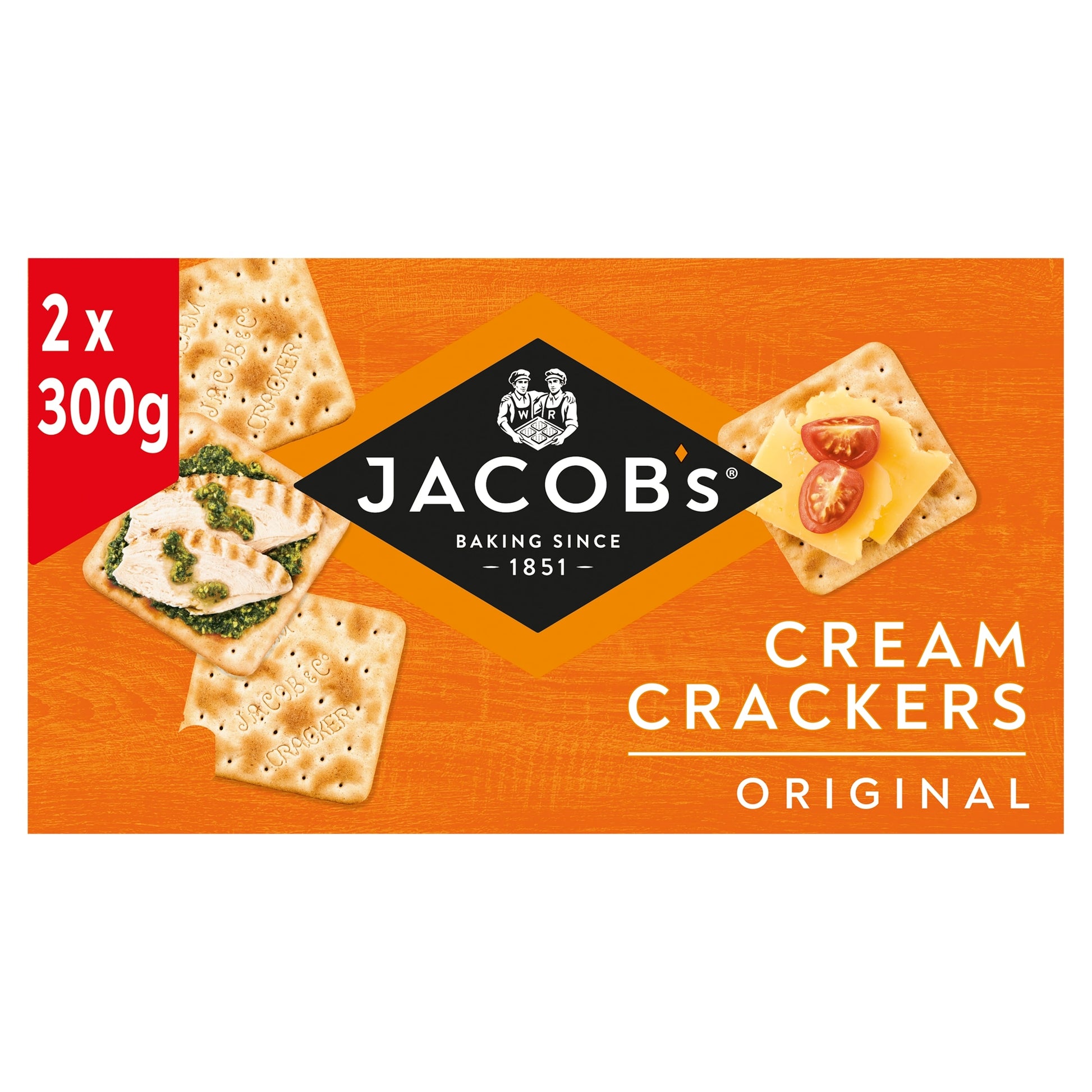 Jacob's Original Cream Crackers Twin pack 2x300g — image 1