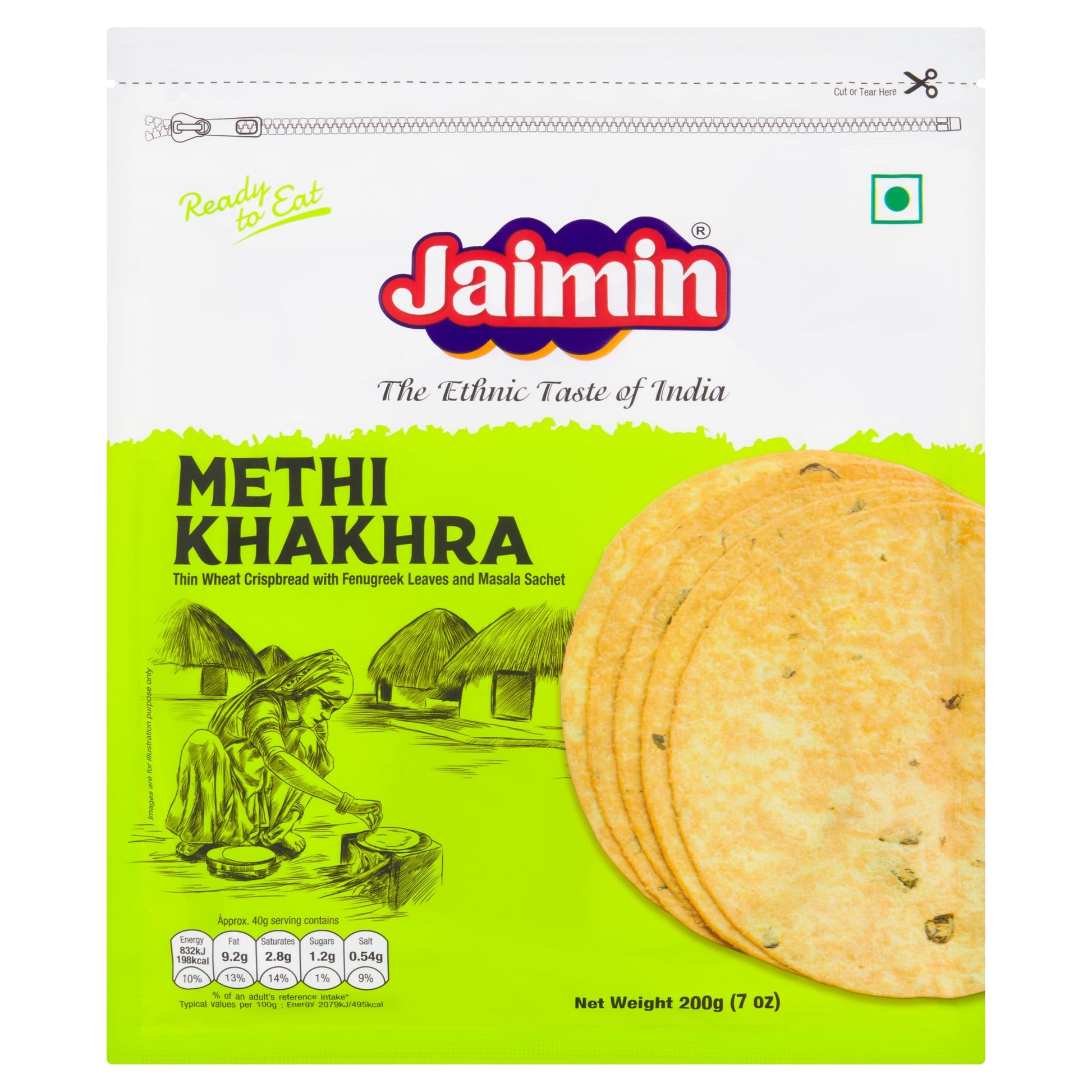 Jaimin Methi Khakhra 200g — image 1