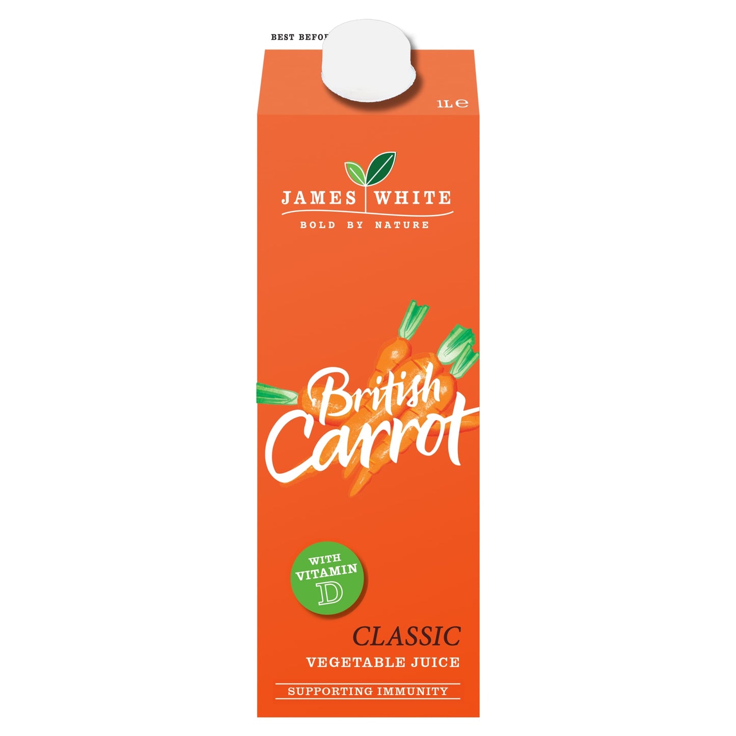 James White British Carrot Juice 1 Litre — image 1