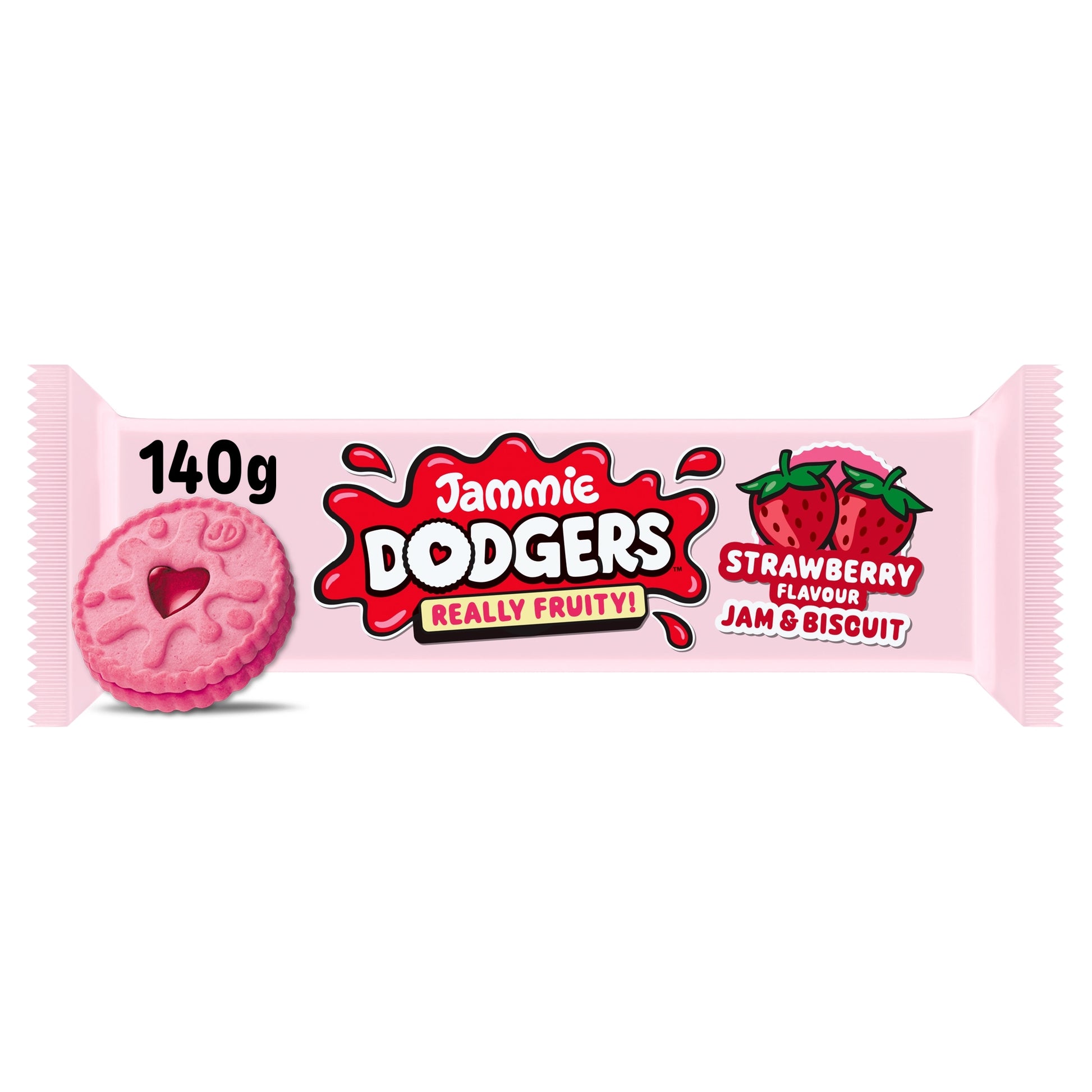 Jammie Dodgers Strawberry Flavour Jam & Biscuit 140g — image 1