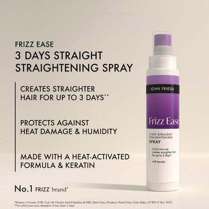 John Frieda Frizz Ease 3 Day Straight Straightening Spray 100ml — image 3
