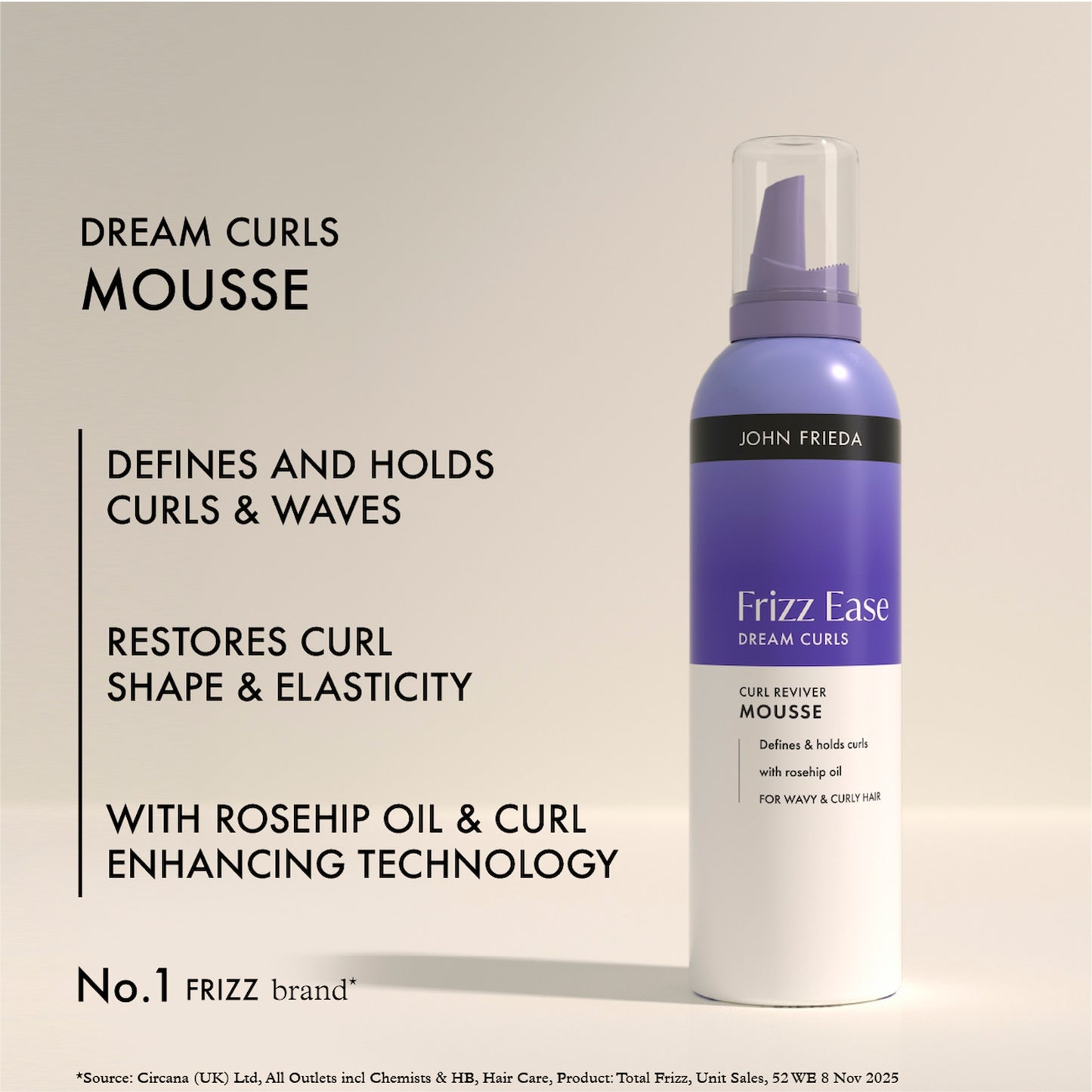 John Frieda Frizz Ease Dream Curls Curl Reviver Mousse 200ml — image 3
