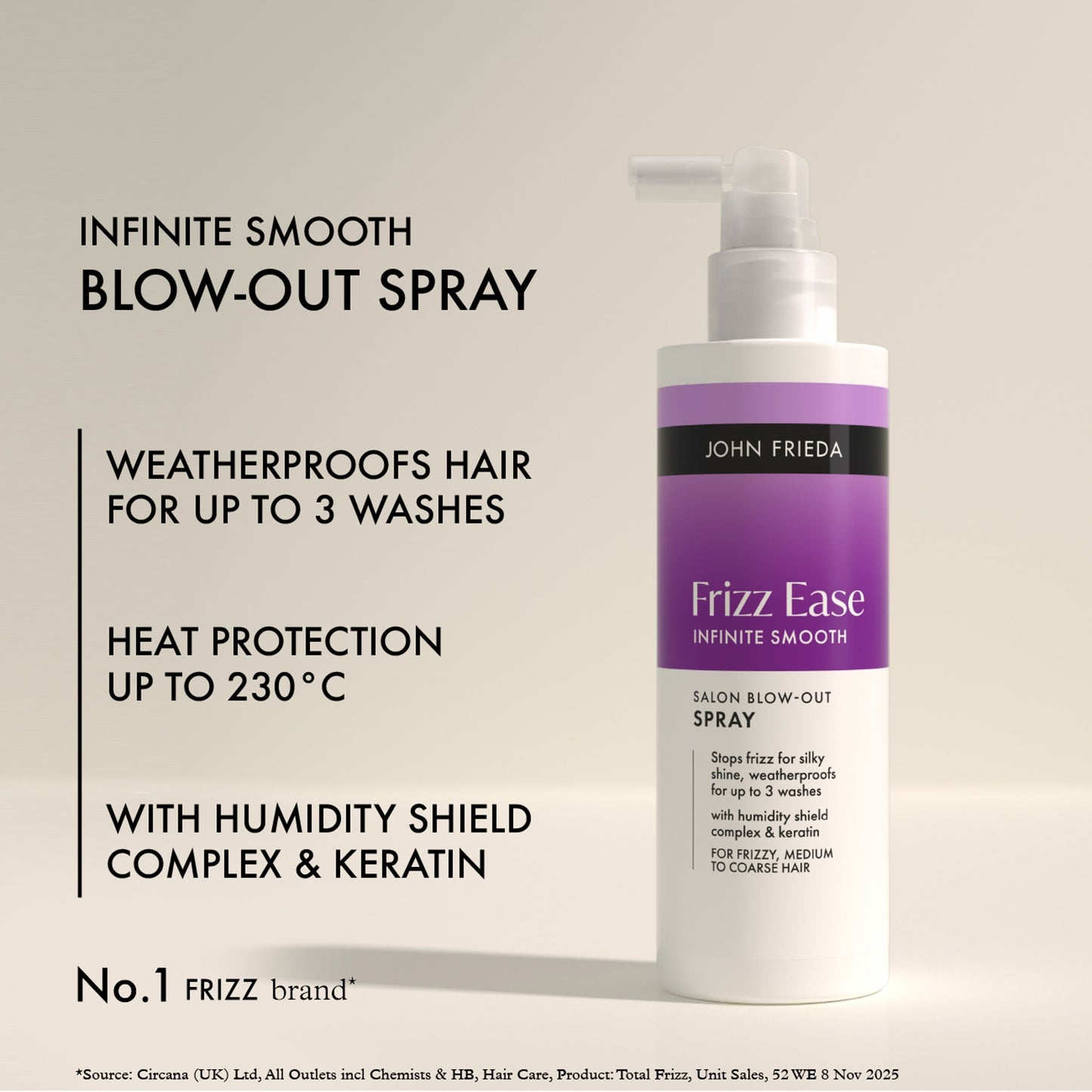 John Frieda Frizz Ease Infinite Smooth Blow Out Spray 200ml — image 2