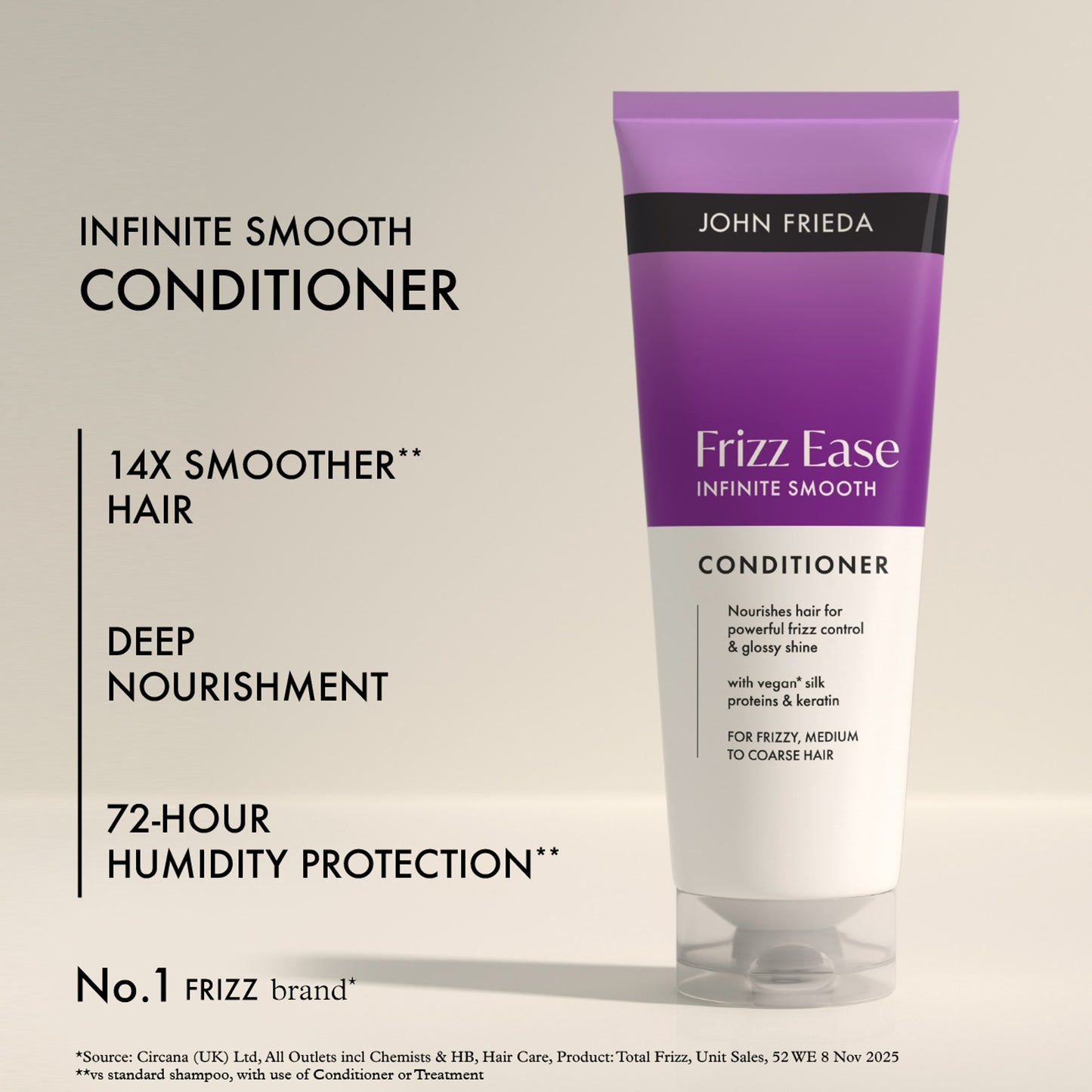 John Frieda Frizz Ease Infinite Smooth Conditioner 250ml — image 2
