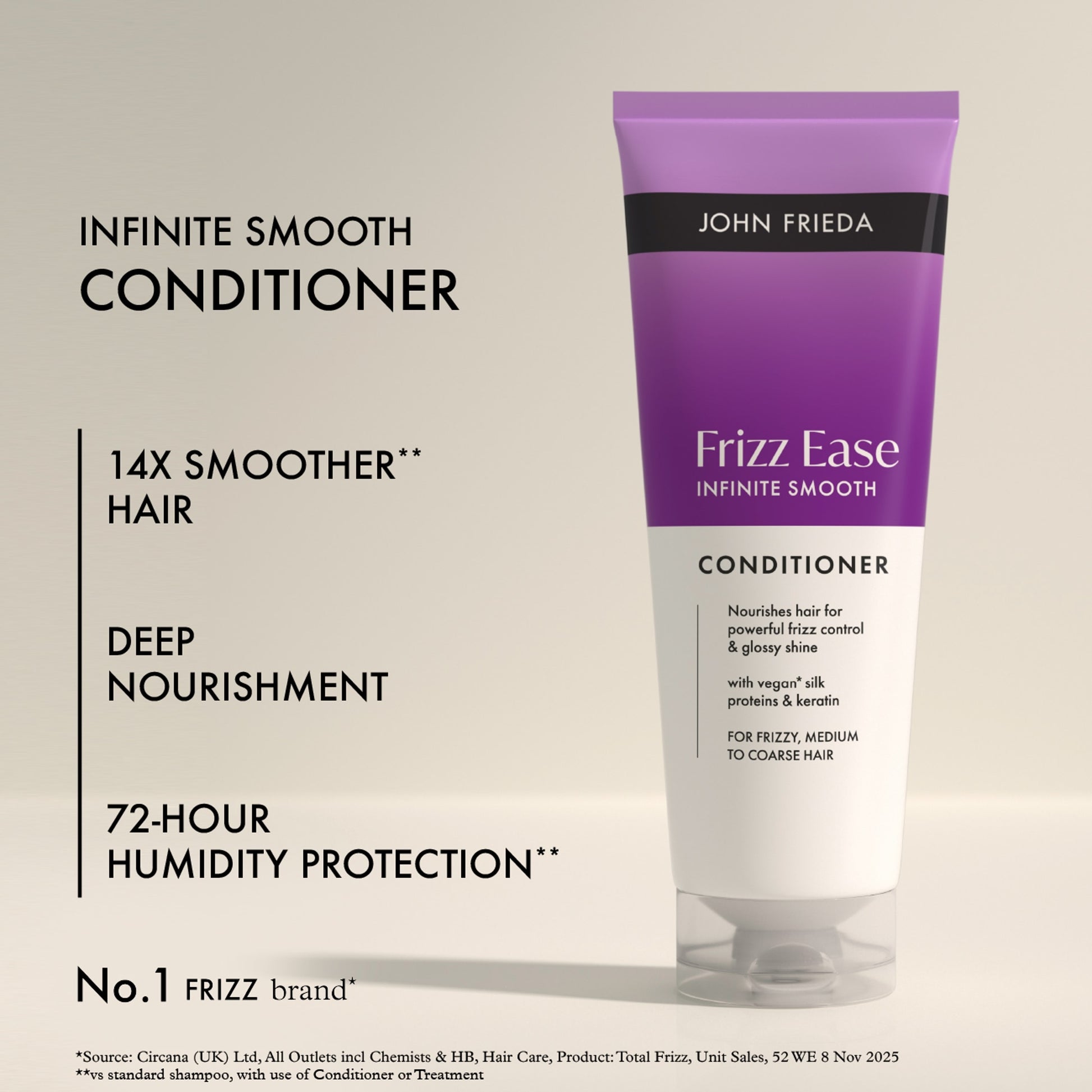 John Frieda Frizz Ease Infinite Smooth Conditioner 250ml — image 2