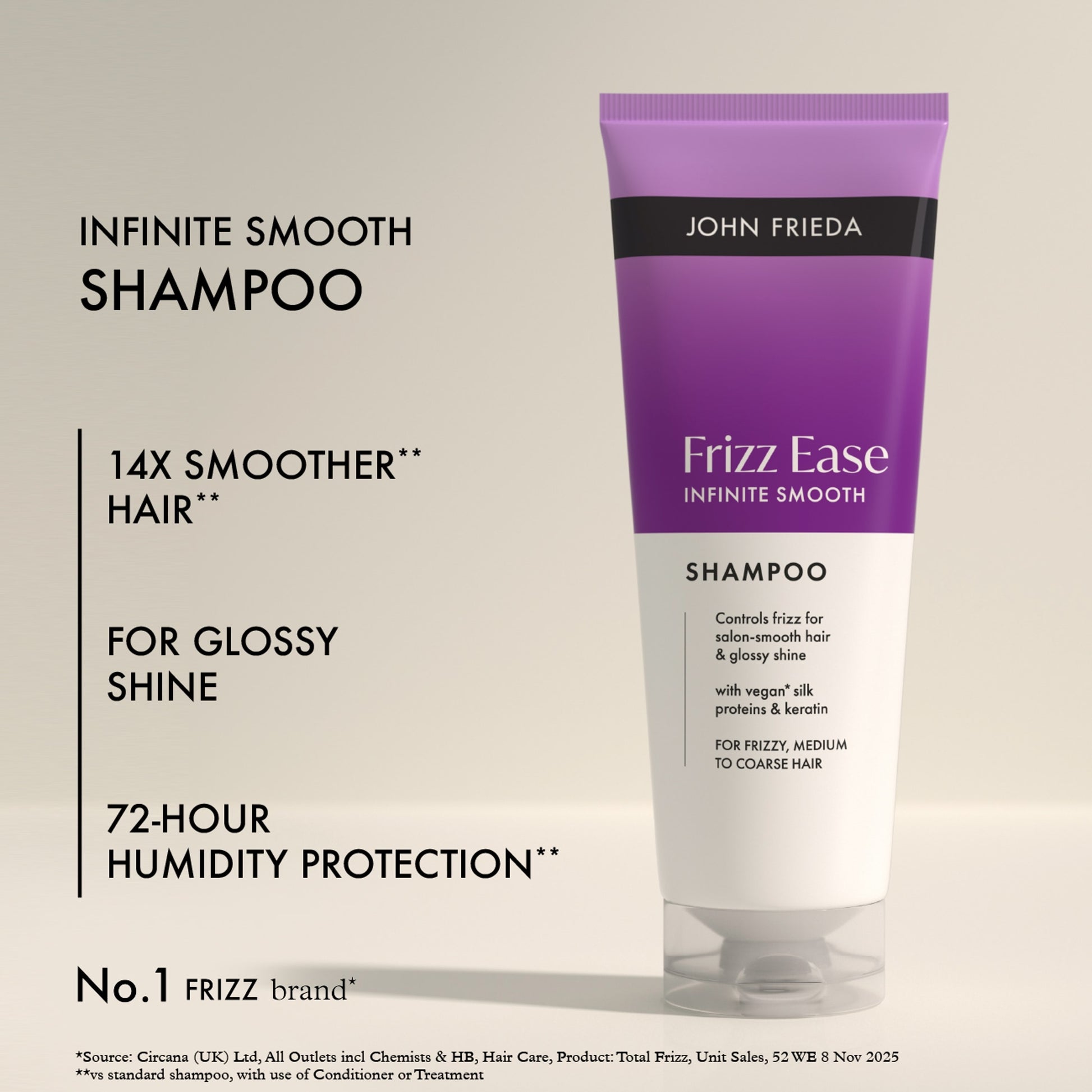 John Frieda Frizz Ease Infinite Smooth Shampoo 250ml — image 2