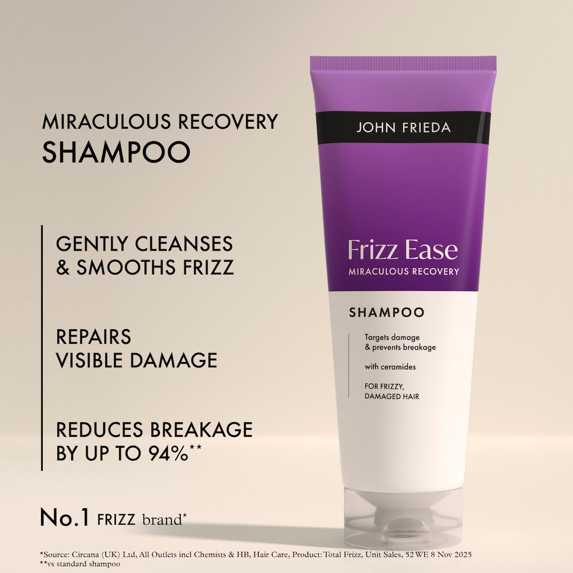 John Frieda Frizz Ease Miraculous Recovery Shampoo 250ml — image 3
