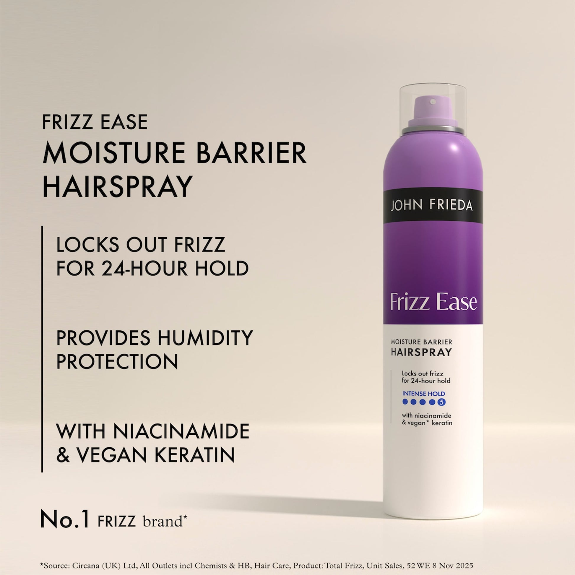 John Frieda Frizz Ease Moisture Barrier Hairspray 250ml — image 3