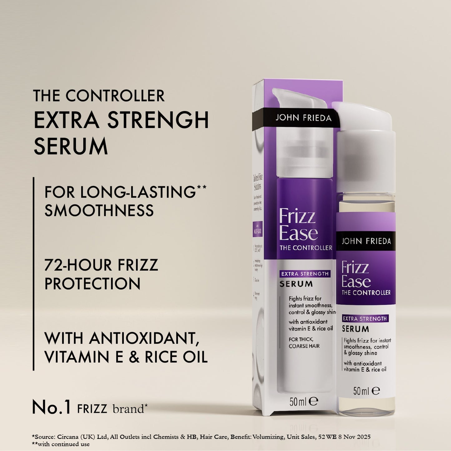 John Frieda Frizz Ease The Controller Extra Strength Serum 50ml — image 3