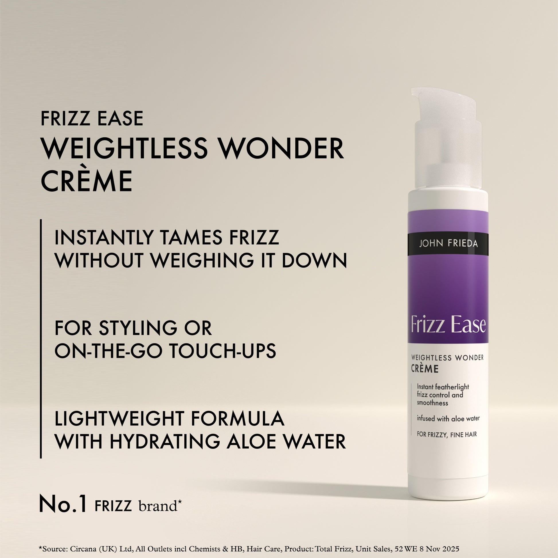 John Frieda Frizz Ease Weightless Wonder Crème 100ml — image 3