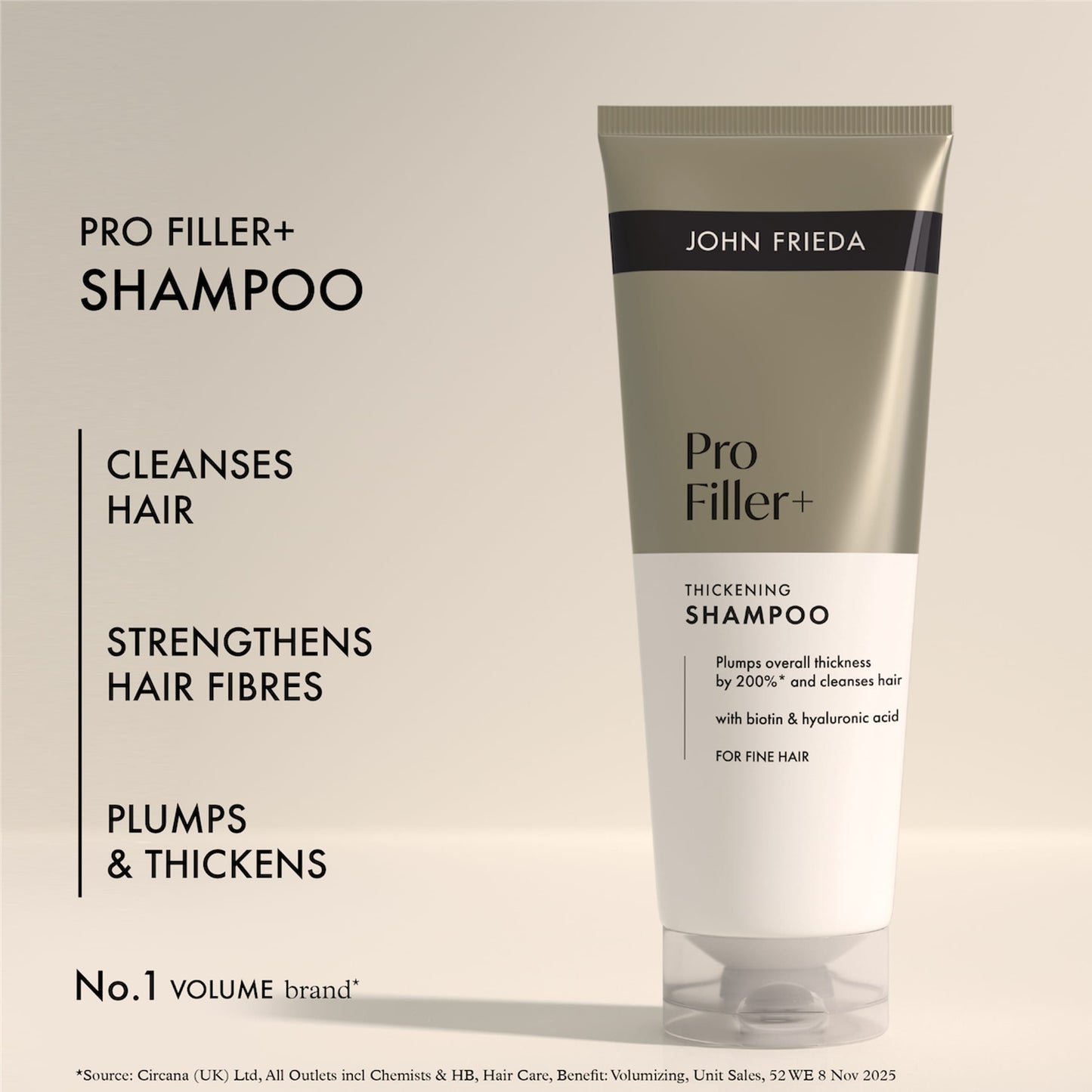 John Frieda PROfiller+ Thickening Shampoo 250ml — image 3