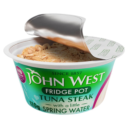 John West No Drain Fridge Pot Tuna Steak with a Little Spring Water 110g — image 2