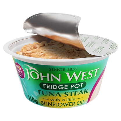 John West No Drain Fridge Pot Tuna Steak with a Little Sunflower Oil 110g — image 2