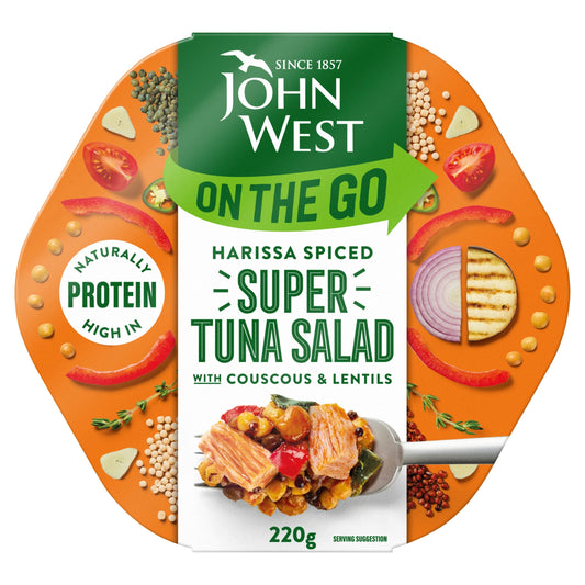 John West On The Go Harissa Spiced Super Tuna Salad 220g — image 1