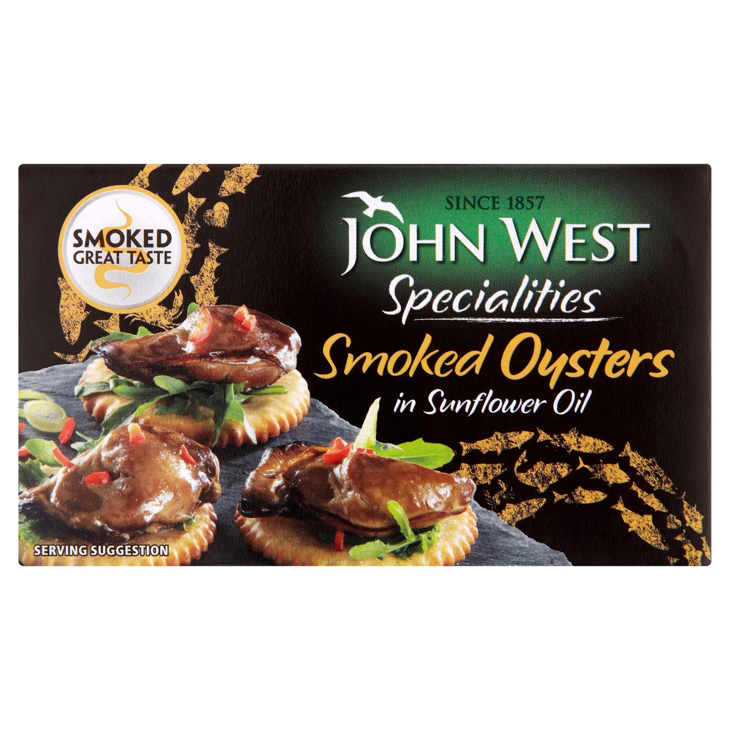 John West Smoked Oysters Sunflower Oil 85G — image 1