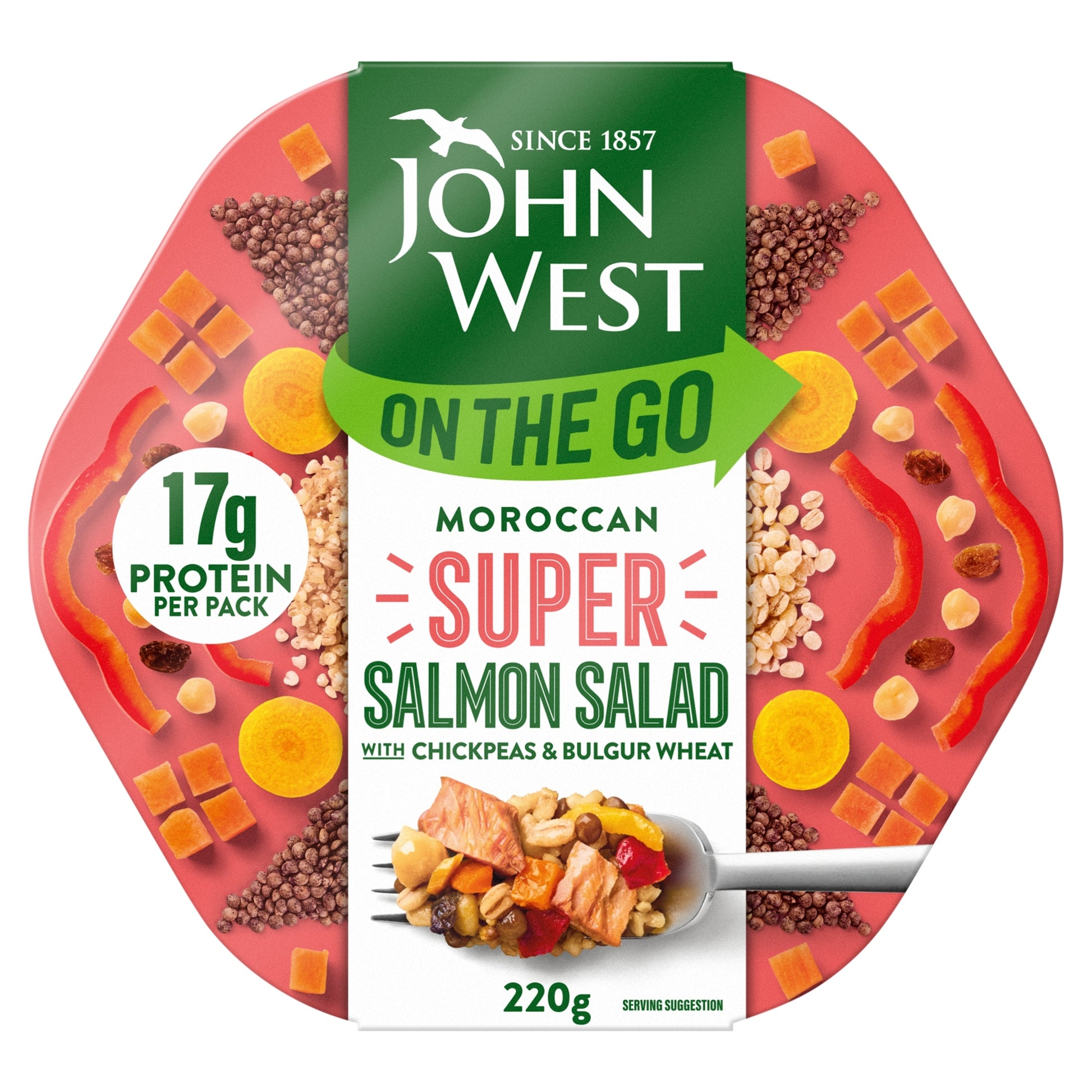 John West Super Salad Moroccan Salmon 220g — image 1