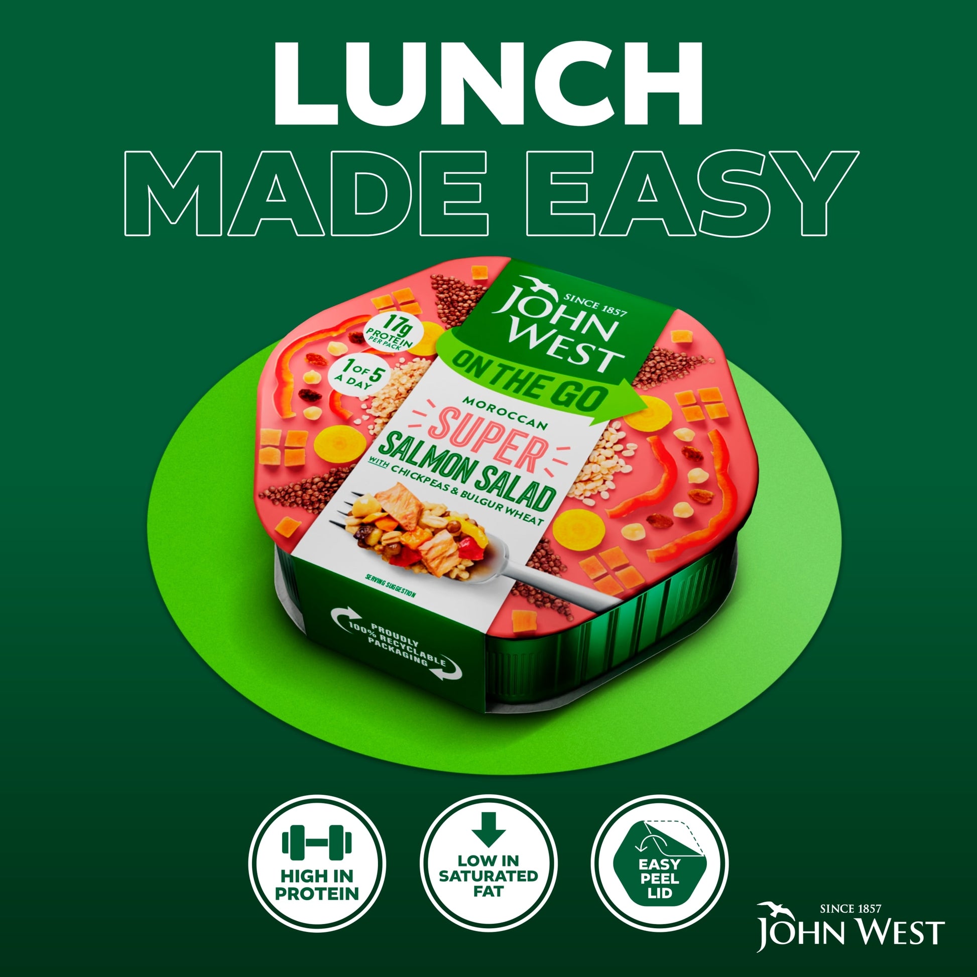 John West Super Salad Moroccan Salmon 220g — image 2