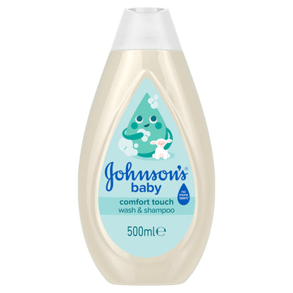 Johnson's Baby Comfort Touch Wash & Shampoo 500ml — image 1