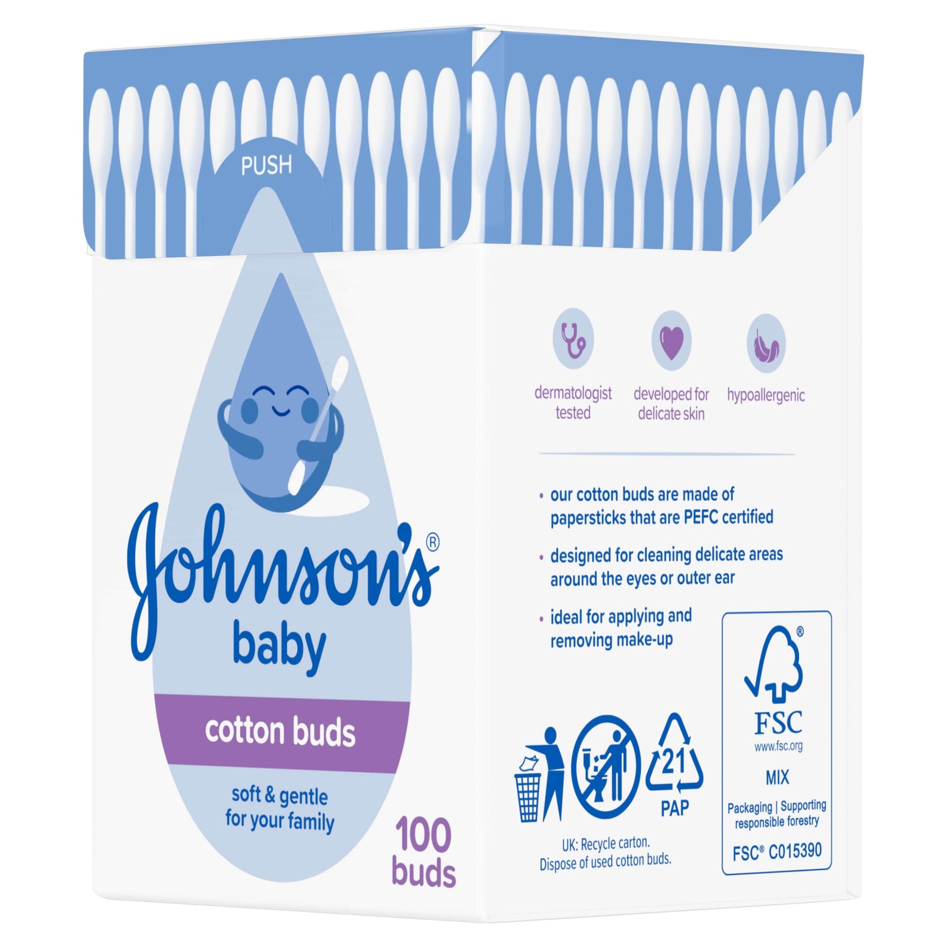 Johnson's Baby Cotton Buds 100 Pieces — image 5