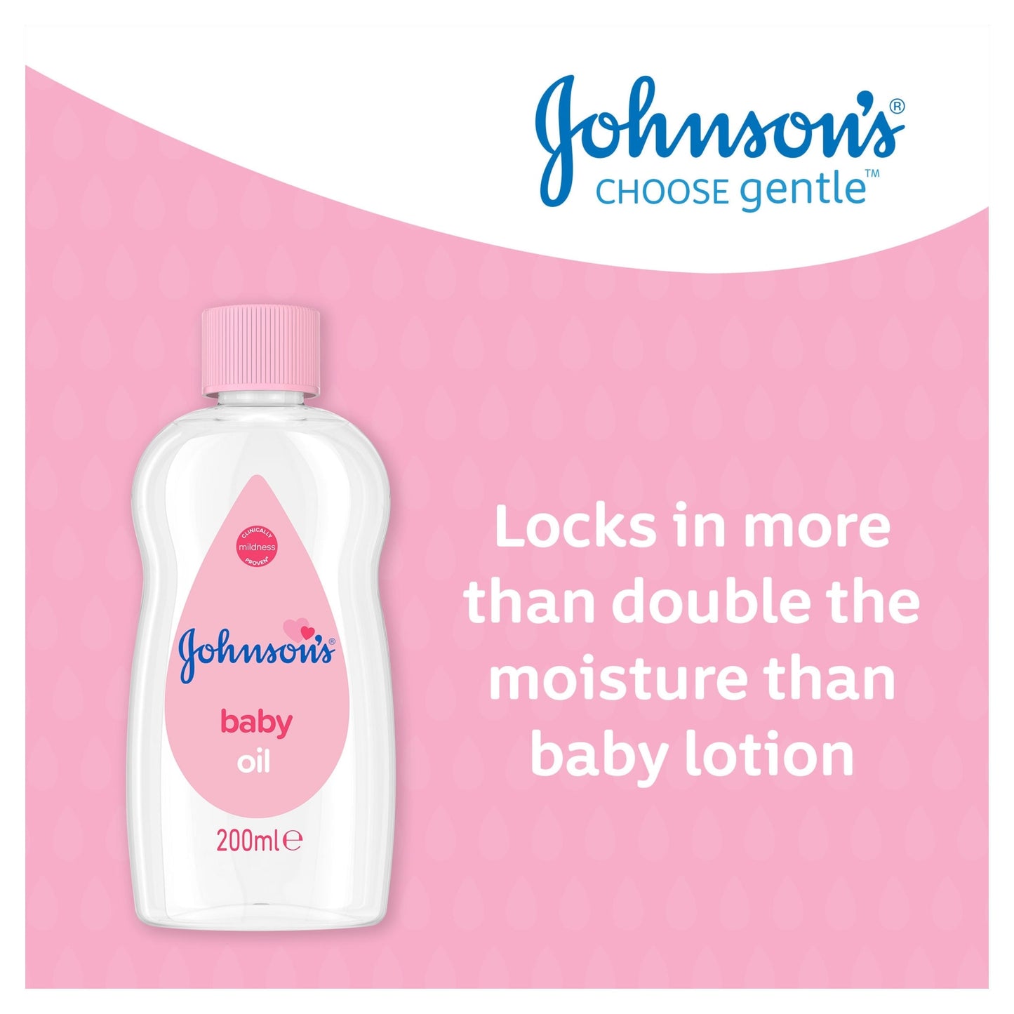 Johnson's Baby Oil 200 ml Moisturising Baby Oil to Protect Delicate Skin — image 3