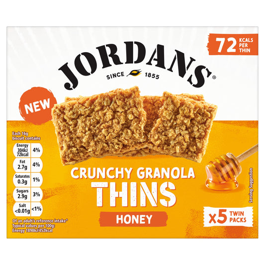 Jordans Crunchy Granola Thins Honey 5 x 32g — image 1