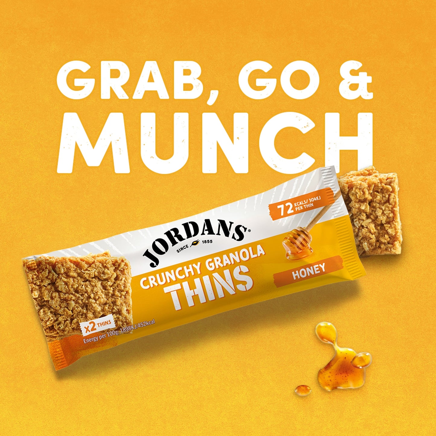 Jordans Crunchy Granola Thins Honey 5 x 32g — image 3