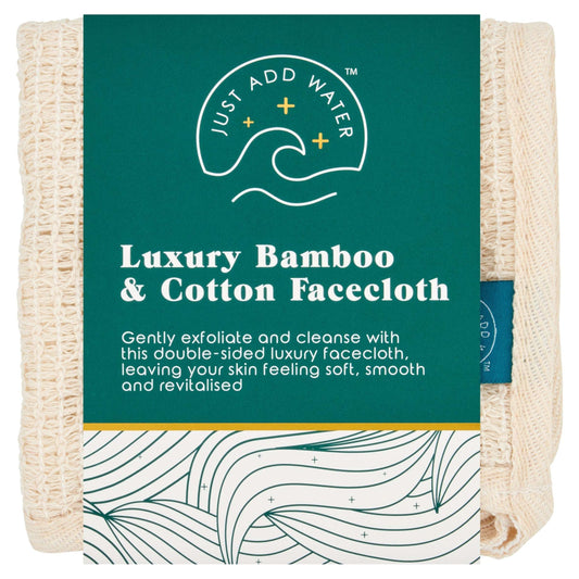 Just Add Water luxury bamboo and cotton facecloth — image 1