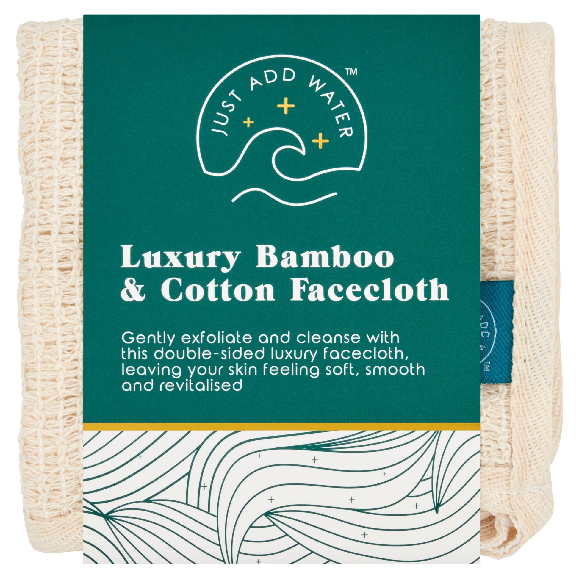 Just Add Water luxury bamboo and cotton facecloth — image 1