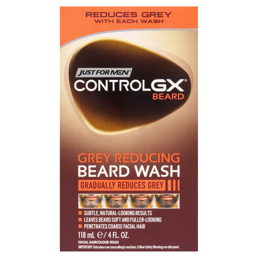Just For Men ControlGX Beard Grey Reducing Beard Wash 118ml — image 1