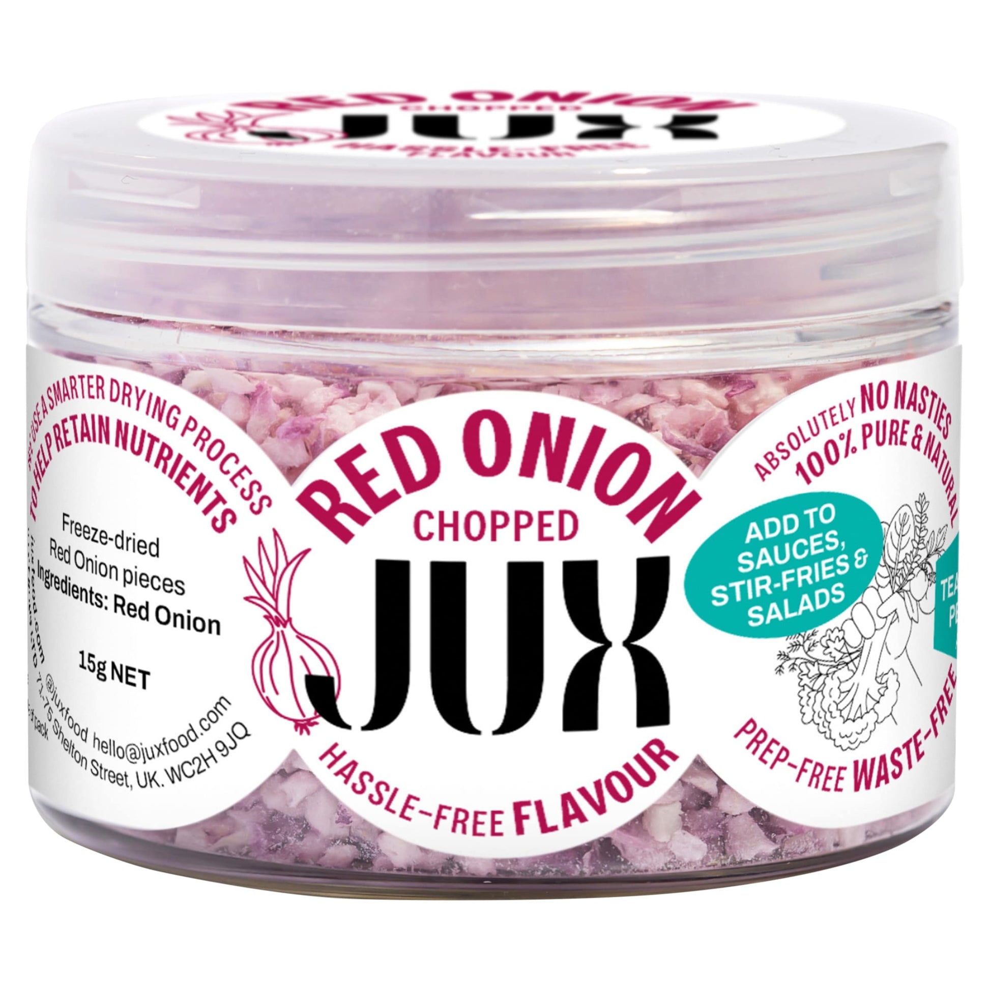 JUX Food Freeze-Dried Chopped Red Onion 15g — image 1