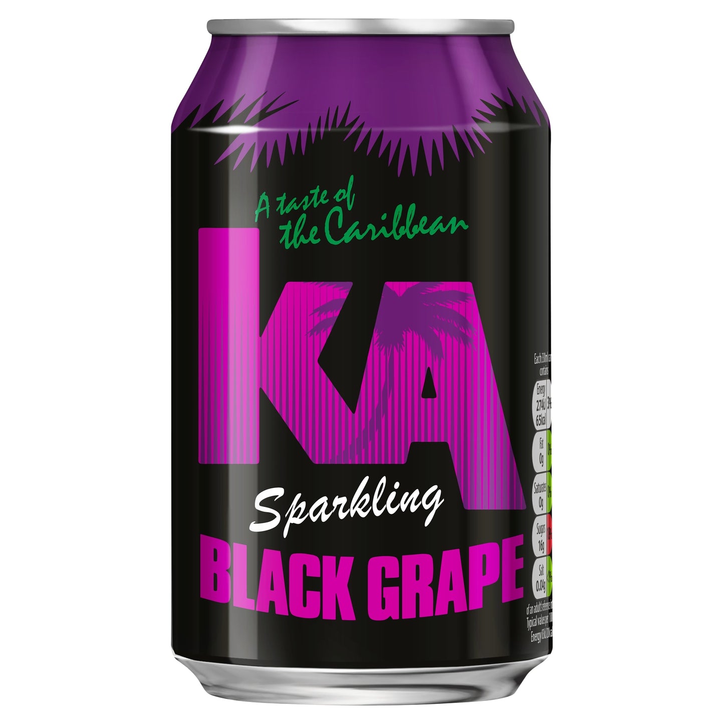 Ka Sparkling Black Grape 330Ml Can — image 1
