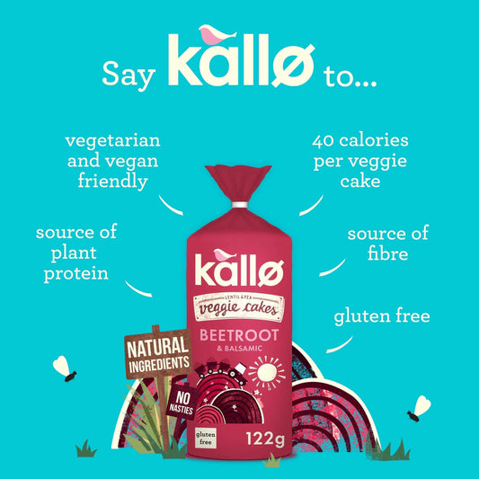Kallo Beetroot Veggie Cakes 122g