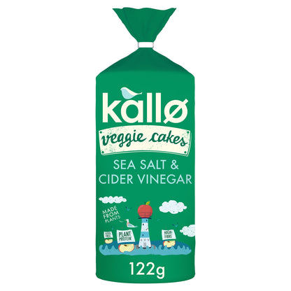 Kallo Lentil & Pea Veggie Cakes Sea Salt & Cider Vinegar 122g — image 1