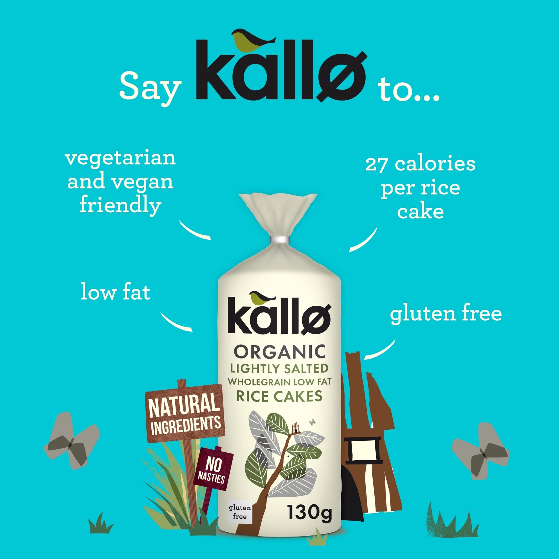 Kallo Organic Lightly Salted Wholegrain Rice Cake 130G — image 2