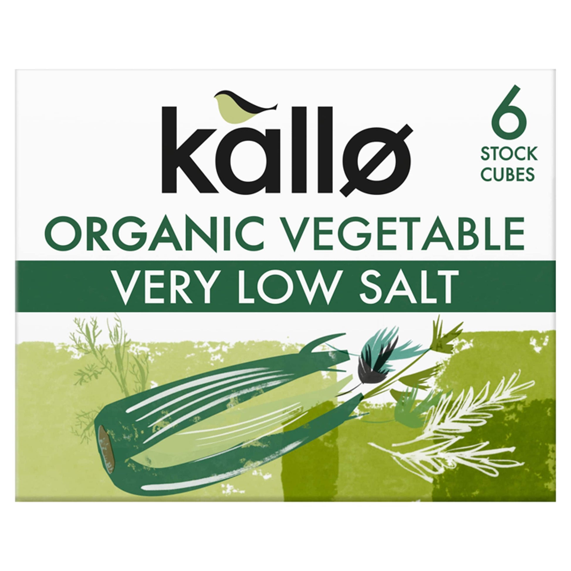 Kallo Organic Low Salt Vegetable Stock Cube 60G — image 1