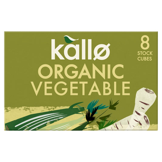 Kallo Organic Vegetable Stock Cubes 8 Pack 88g — image 1
