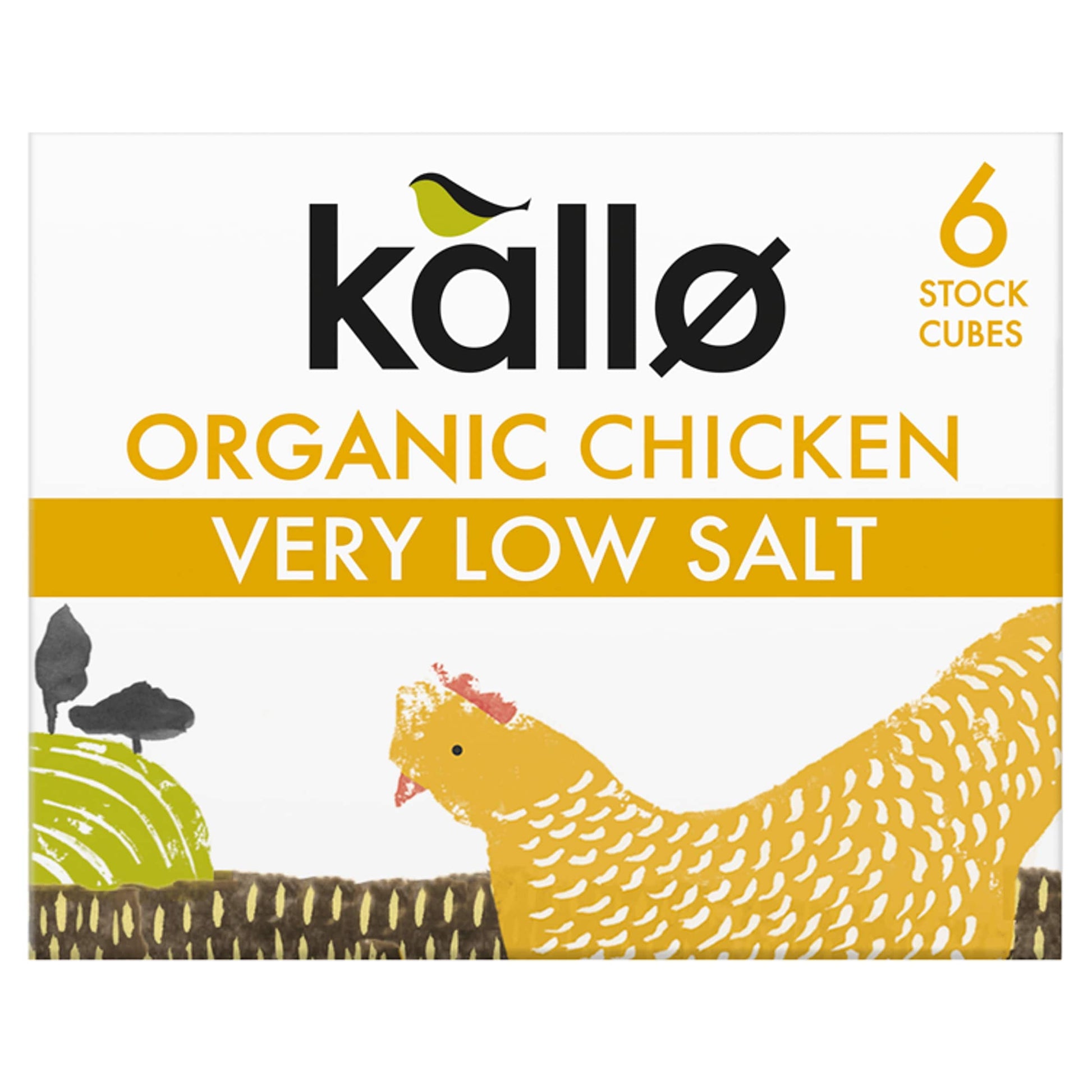 Kallo Organic Very Low Salt Chicken Stock Cubes 48g — image 1