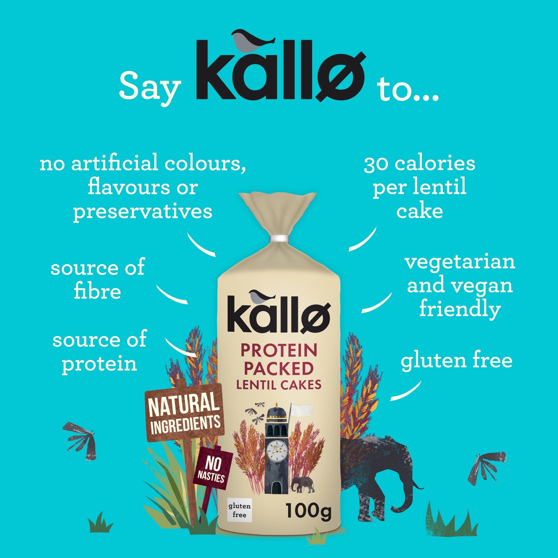 Kallo Protein Lentil Cakes 100G — image 2