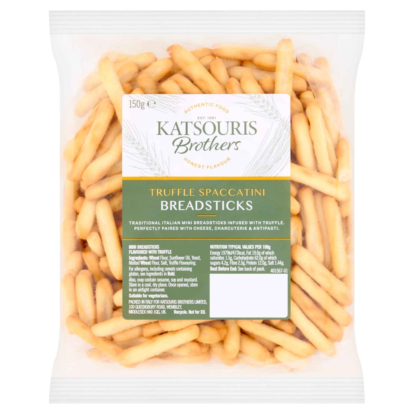KATSOURIS Brothers Truffle Spaccatini Breadsticks 150g